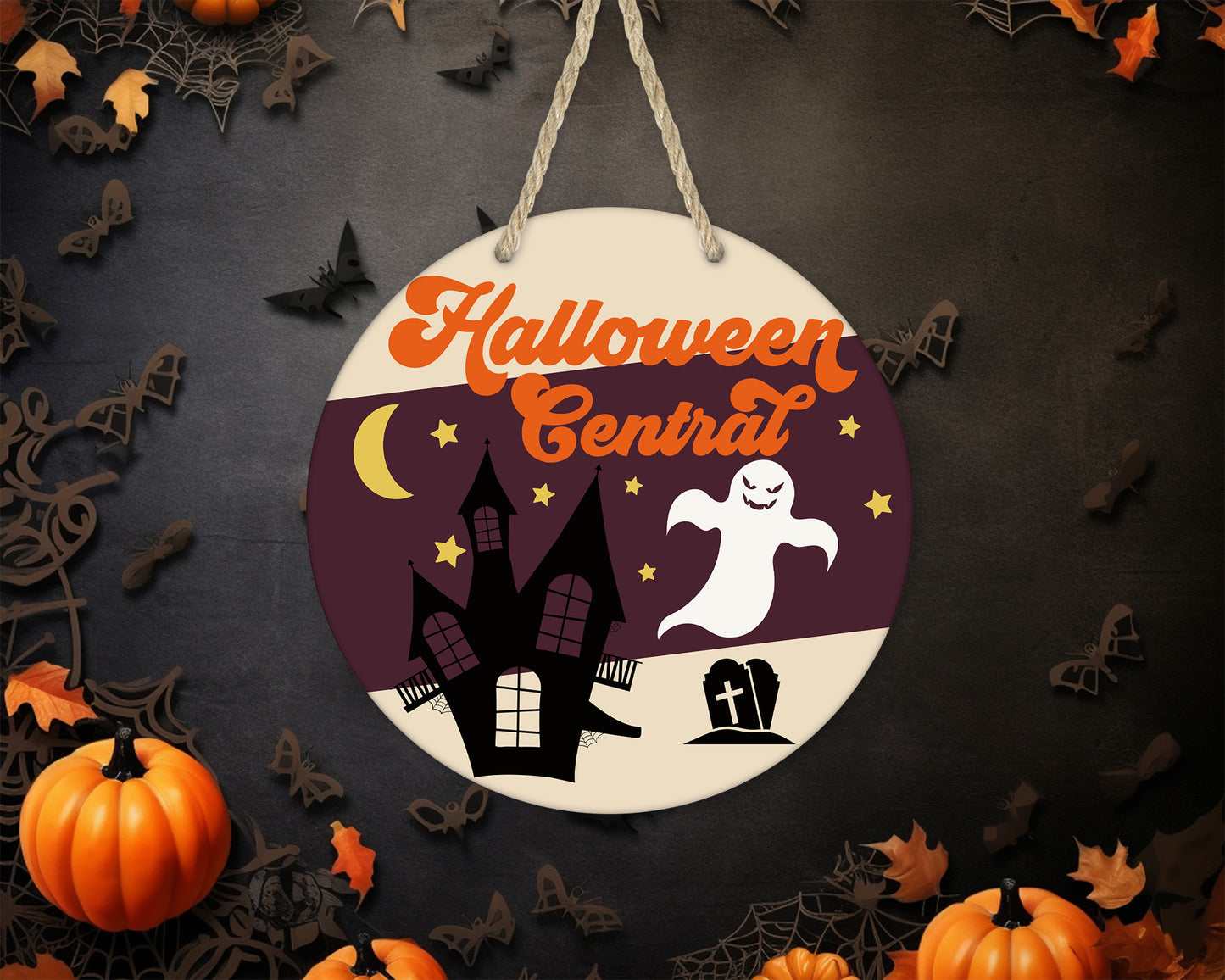 Halloween Central - 10" Round Door Hanger