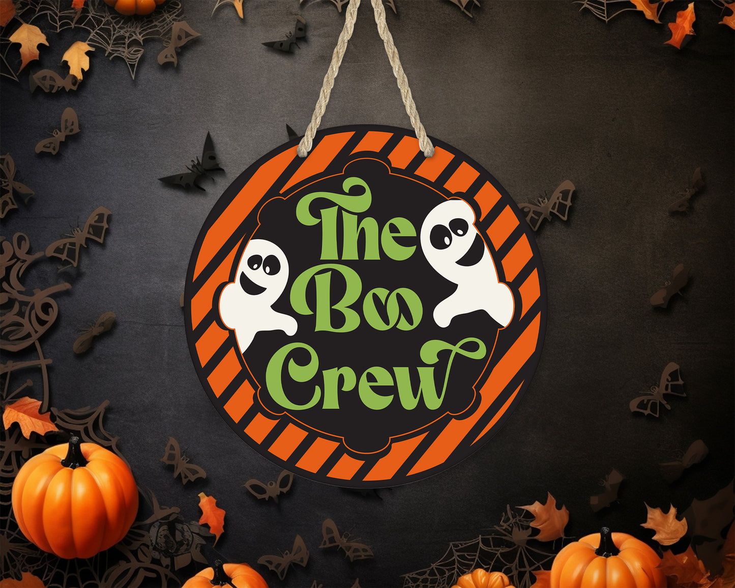 The Boo Crew - 10" Round Door Hanger