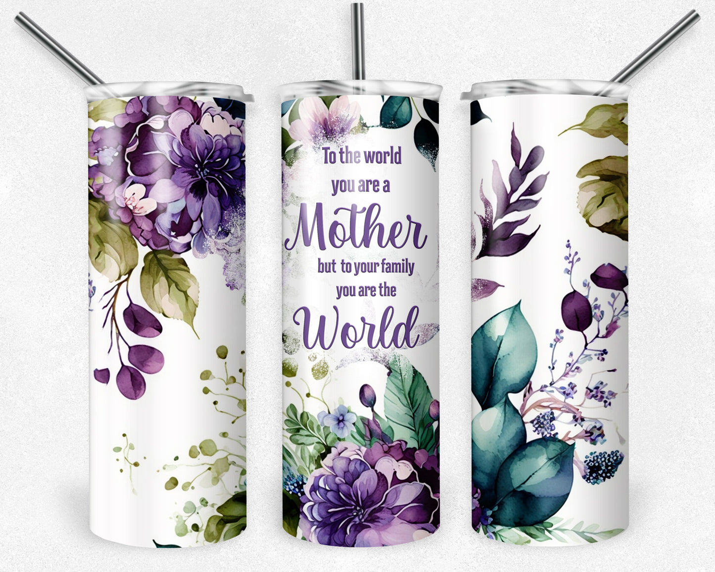 Mother is the World 20oz Skinny Tumbler