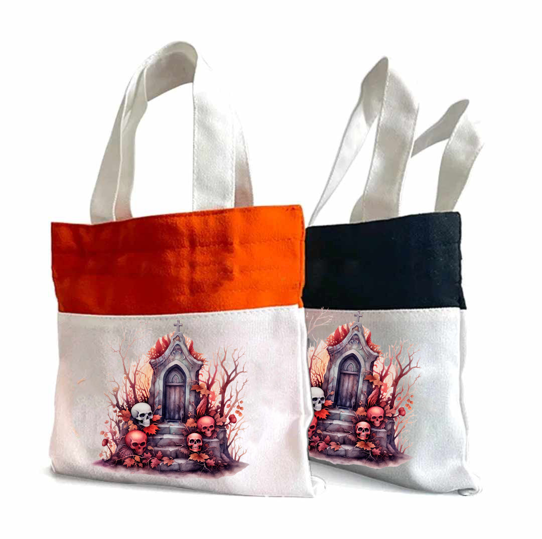 Haunted Doorway - Halloween Tote Bag 14" x 16"