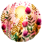 Abstract Roses 10" Wind Spinner
