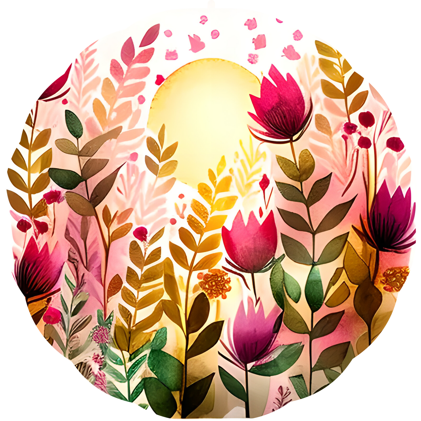 Abstract Roses 10" Wind Spinner