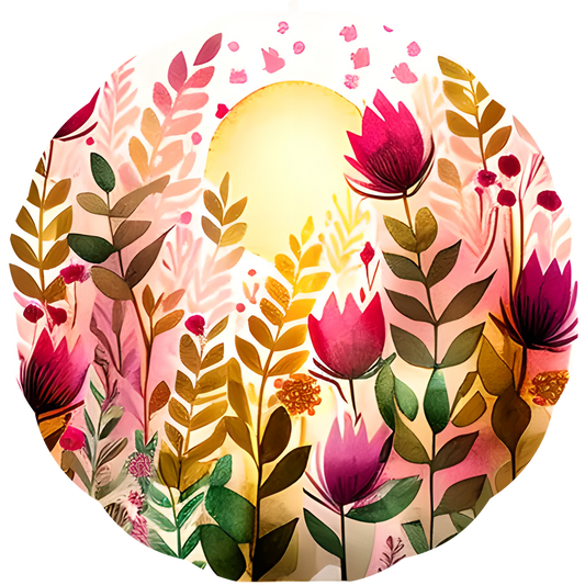 Abstract Roses 10" Wind Spinner