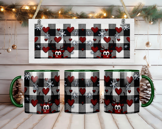 Reindeer Hearts Coffee Mug