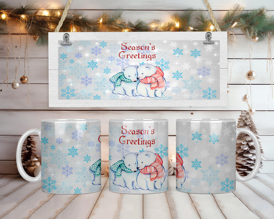 Christmas Polar Bears Coffee Mug