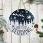 Don’t Stop Believing - 10" Round Door Hanger