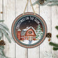 Christmas on the Farm - 10" Round Door Hanger