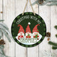 Christmas With My Gnomies - 10" Round Door Hanger