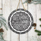 I'm Dreaming Of A White Christmas - 10" Round Door Hanger