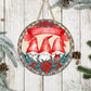 Happy Holidays Gnomies - 10" Round Door Hanger