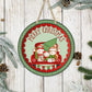 Merry Christmas Truck - 10" Round Door Hanger