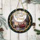 Santa Coming To Town - 10" Round Door Hanger