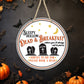 Sleepy Hollow Dead & Breakfast - 10" Round Door Hanger