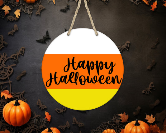 Happy Halloween 1 - 10" Round Door Hanger