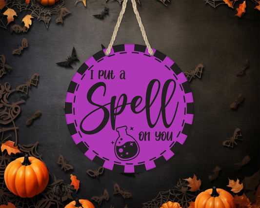 I Put A Spell On You - 10" Round Door Hanger