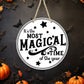 The Most Magical Time Of The Year - 10" Round Door Hanger