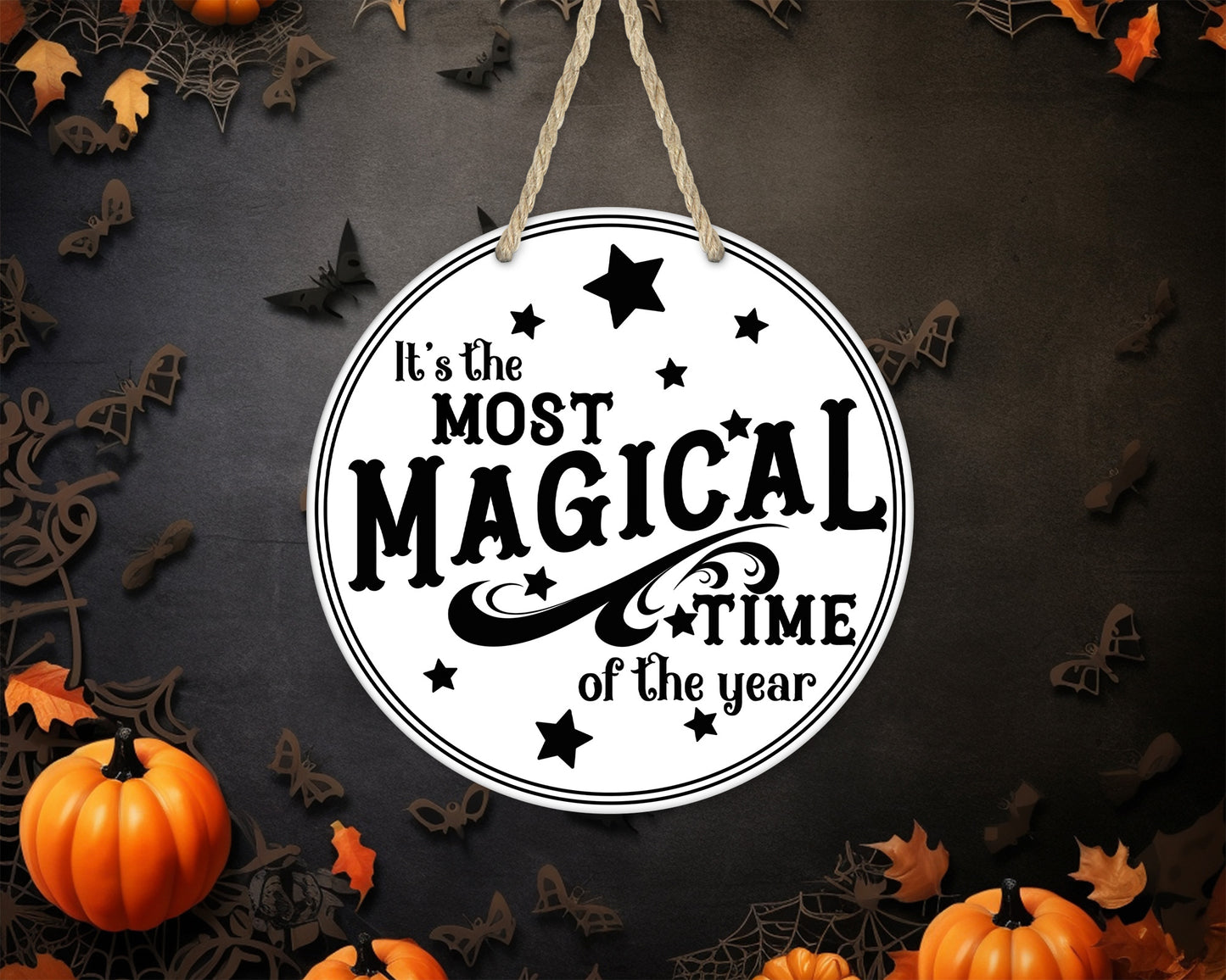 The Most Magical Time Of The Year - 10" Round Door Hanger