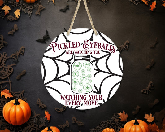 Pickled Eyeballs - 10" Round Door Hanger