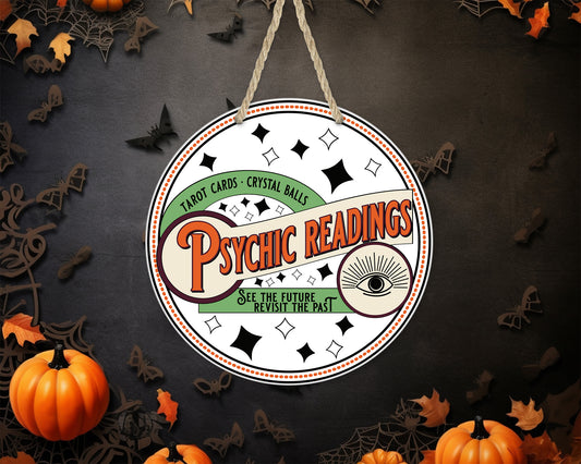 Psychic Readings - 10" Round Door Hanger