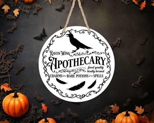 Raven Wing Apothecary - 10" Round Door Hanger