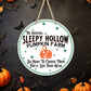 Sleepy Hollow Pumpkin Farm - 10" Round Door Hanger