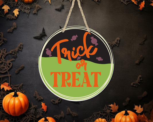 Trick Or Treat 2 - 10" Round Door Hanger