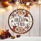 Hello Fall - 10" Round Door Hanger