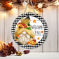 Fall Gnome - 10" Round Door Hanger