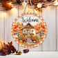 Fall Welcome - 10" Round Door Hanger