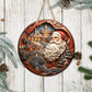 Vintage Christmas #4 - 10" Round Door Hanger