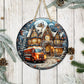 Vintage Christmas #8 - 10" Round Door Hanger