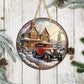 Vintage Christmas #10 - 10" Round Door Hanger
