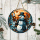 Stained Glass Christmas #1 - 10" Round Door Hanger
