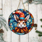 Stained Glass Christmas #10 - 10" Round Door Hanger