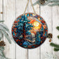 Stained Glass Christmas #15 - 10" Round Door Hanger