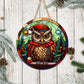 Stained Glass Christmas #16 - 10" Round Door Hanger