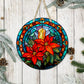Stained Glass Christmas #26 - 10" Round Door Hanger