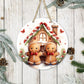 Ginger Couple - 10" Round Door Hanger