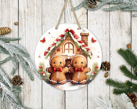Ginger Couple - 10" Round Door Hanger