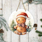Little Gingerbread - 10" Round Door Hanger