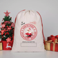North Pole Overnight Delivery - Christmas Canvas Drawstring Bag