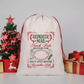 Reindeer Mail - Christmas Canvas Drawstring Bag