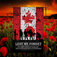 Lest We Forget - 12" x 18" Garden Flag with Pole