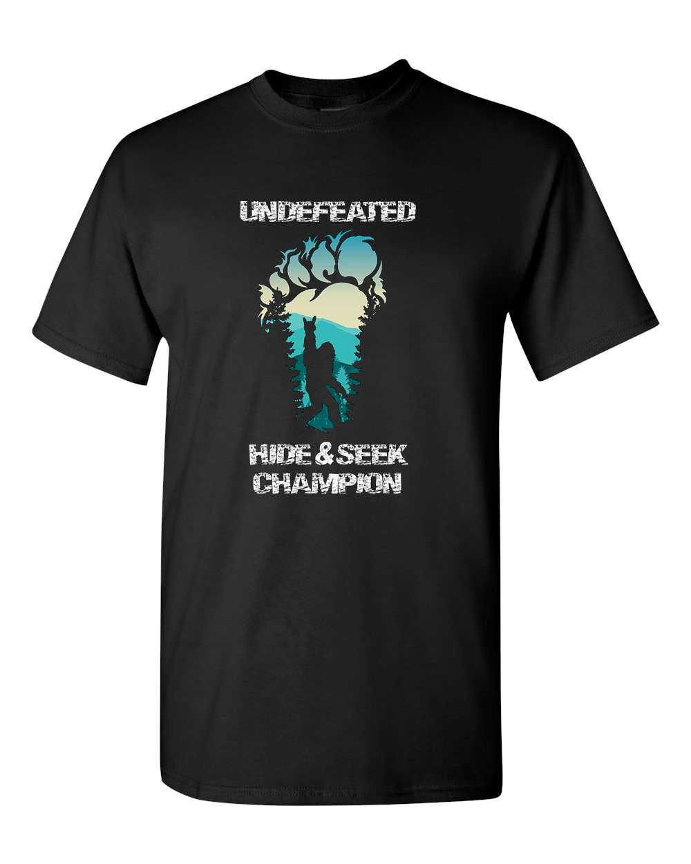 Bigfoot - Undefeated Hide & Seek Champion Tee-Shirt