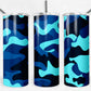 Blue Camo 20oz Skinny Tumbler