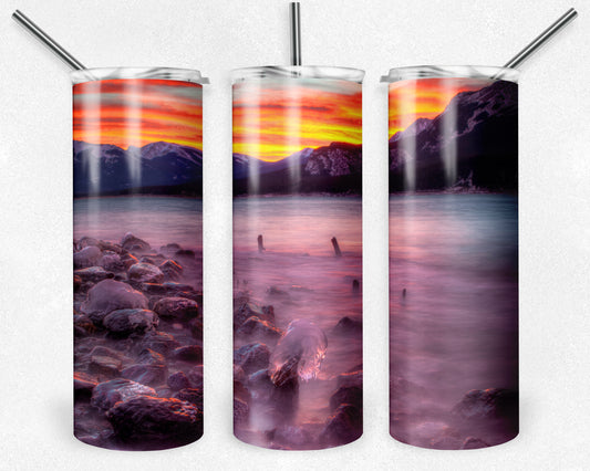 Sunrise on Abraham 20oz Skinny Tumbler