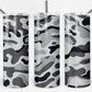 Grey Camo 20oz Skinny Tumbler