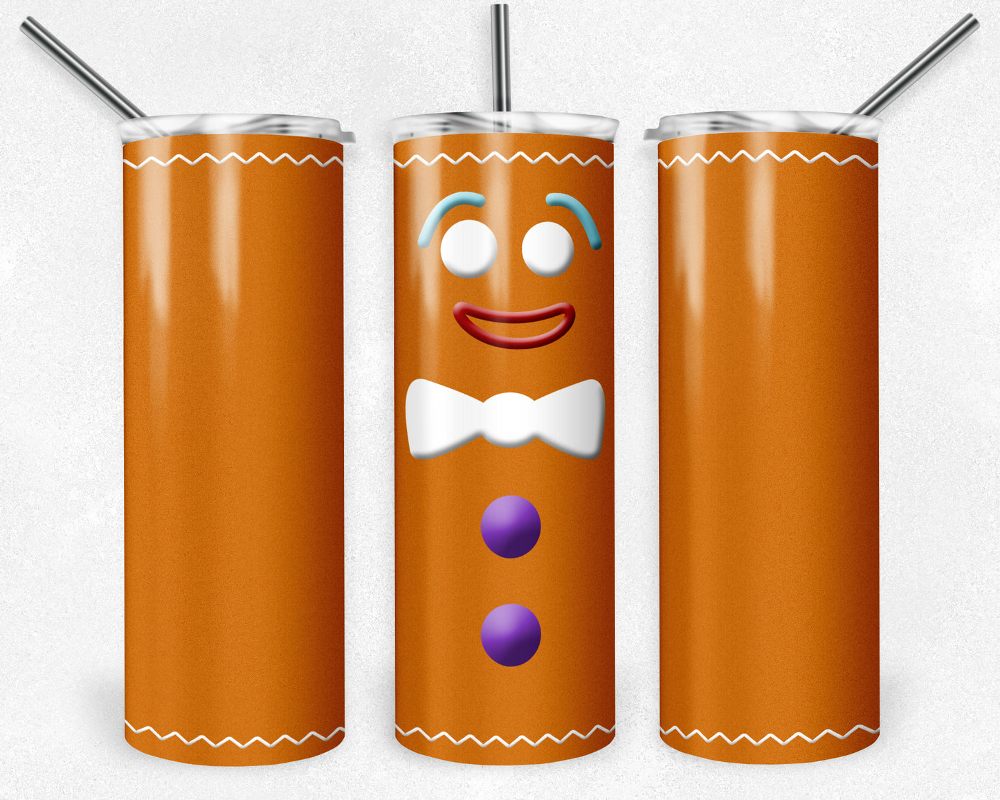 Gingerbread Man 20oz Skinny Tumbler