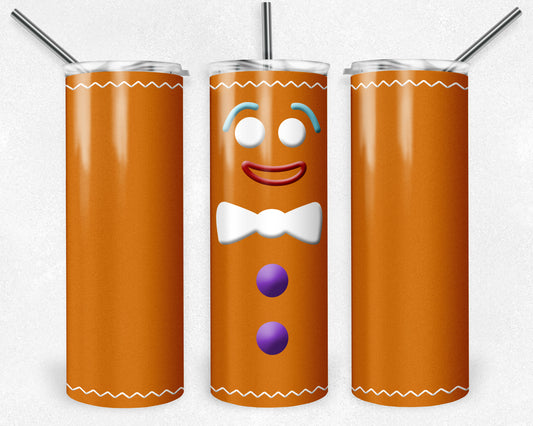 Gingerbread Man 20oz Skinny Tumbler