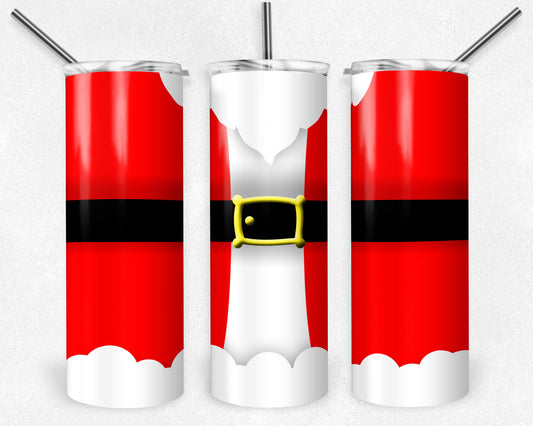 Santa Suit 20oz Skinny Tumbler
